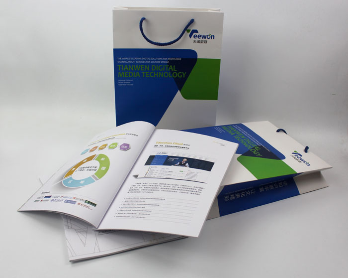 手提袋制作、企業(yè)畫冊印刷，天聞數(shù)媒科技也是選擇長沙印刷廠日大彩印
